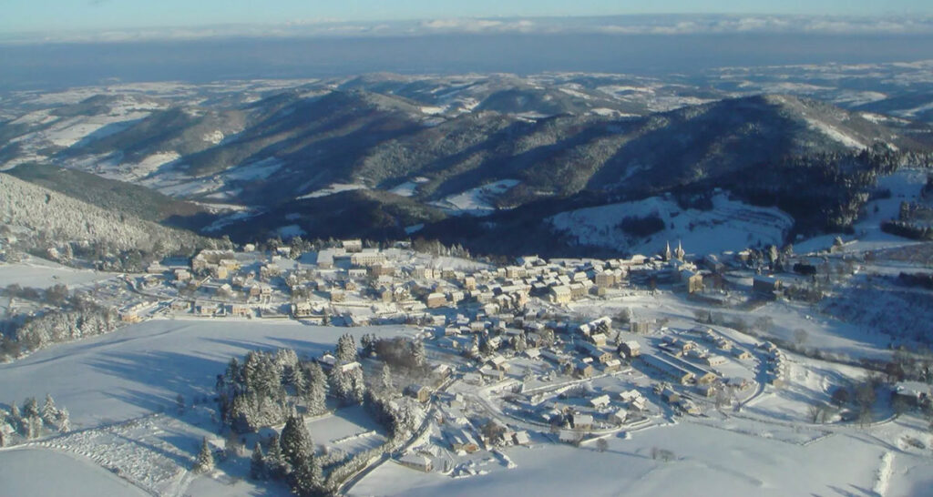 Lalouvesc sous la neige