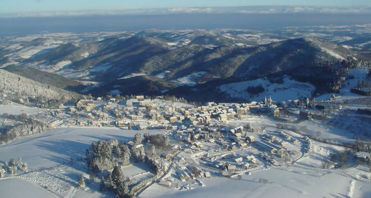 Lalouvesc sous la neige