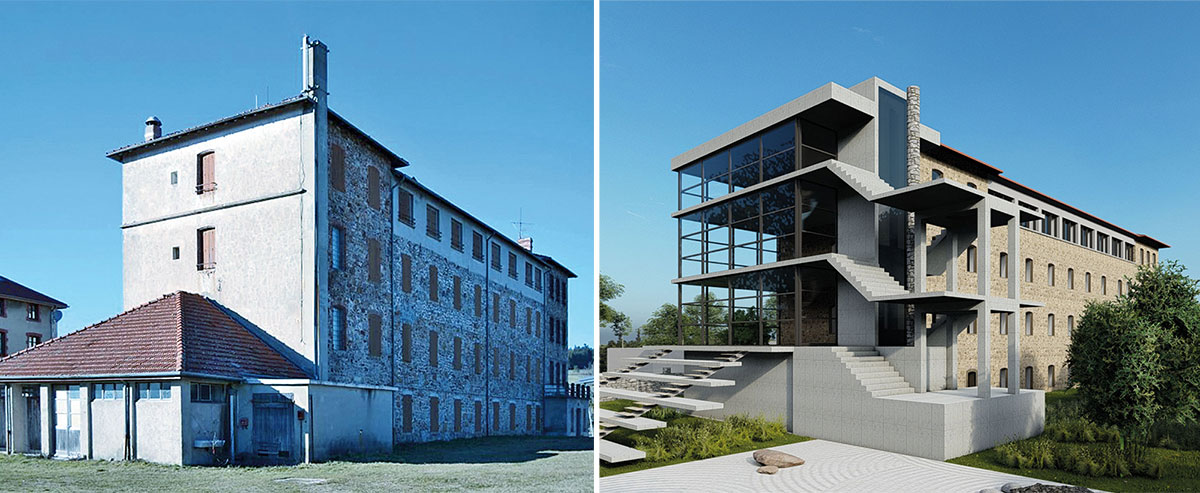 Les deux bâtiments